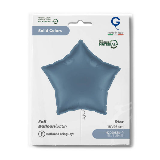 Star 18inc Satin Blue Jeans Single Pack