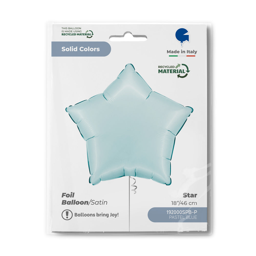 Star 18inc Satin Pastel Blue