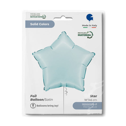 Star 18inc Satin Pastel Blue