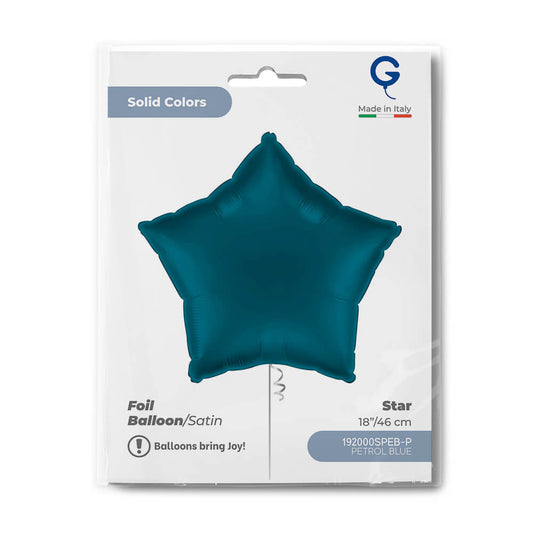 Star 18inc Satin Petrol Blue Single Pack