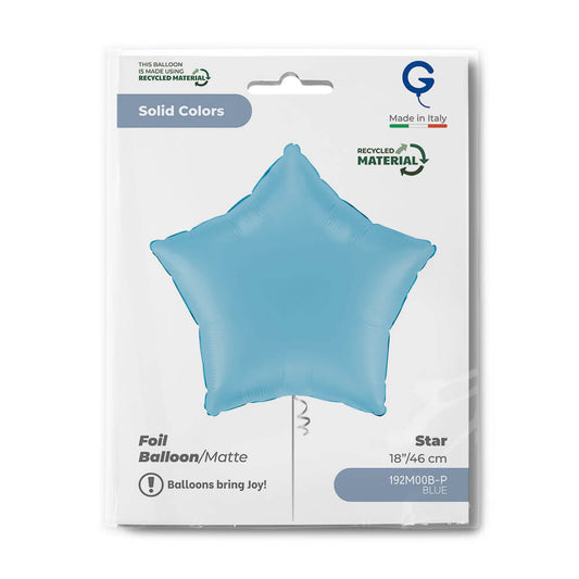 Star 18inc Matte Blue Single Pack