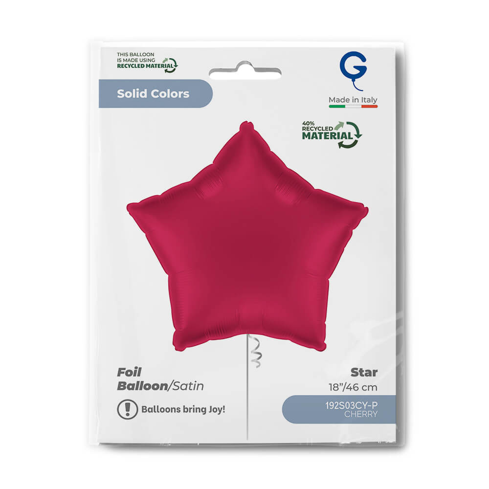 Star 18" Satin Cherry - Single Pack