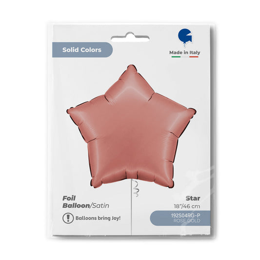 Star 18inc Satin Rose Gold