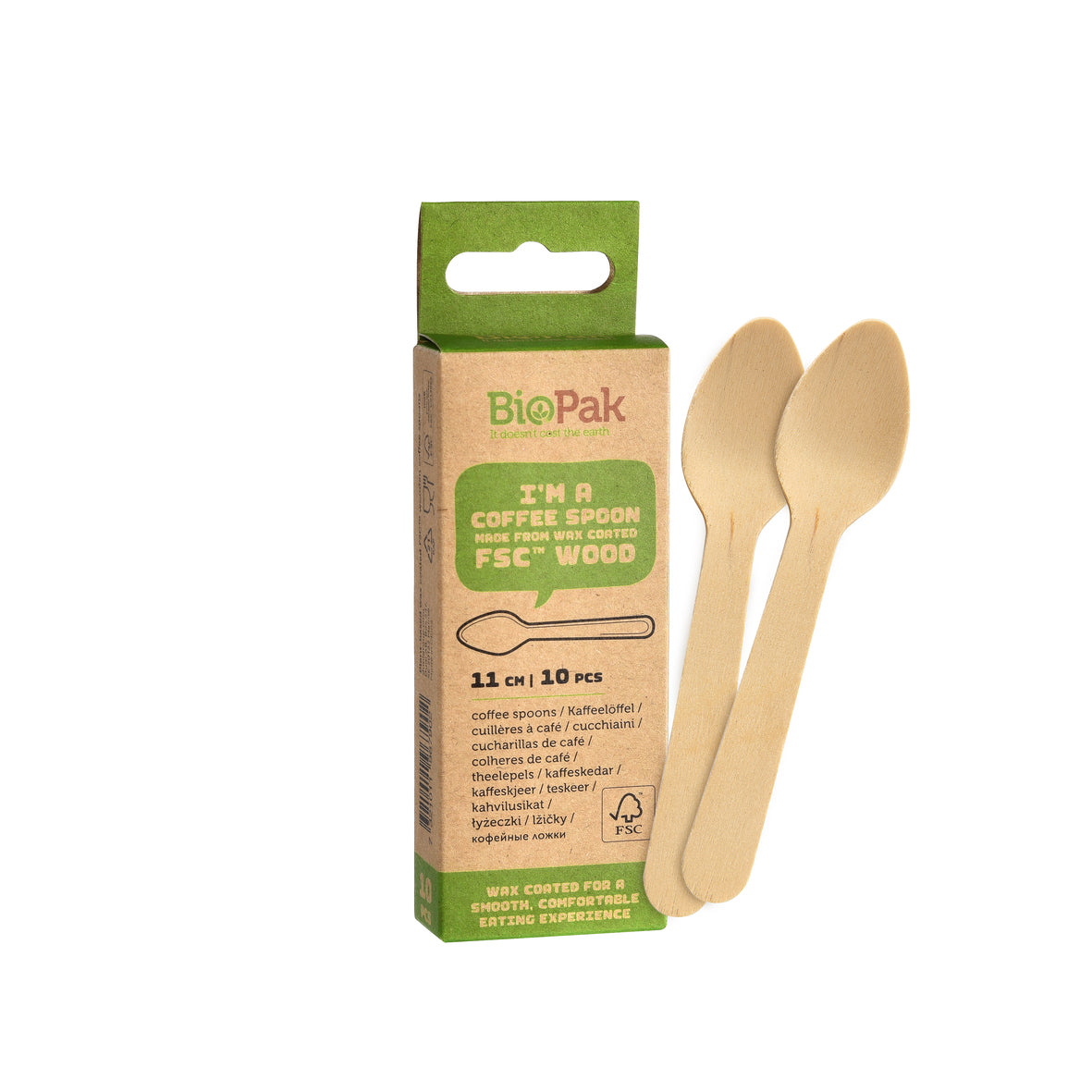Bio Pak Petit Coffee Spoon 11cm (Pack of 10)