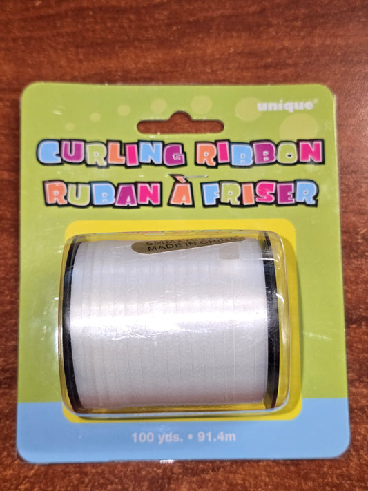 White Curling Ribbon(90 Metre Roll)
