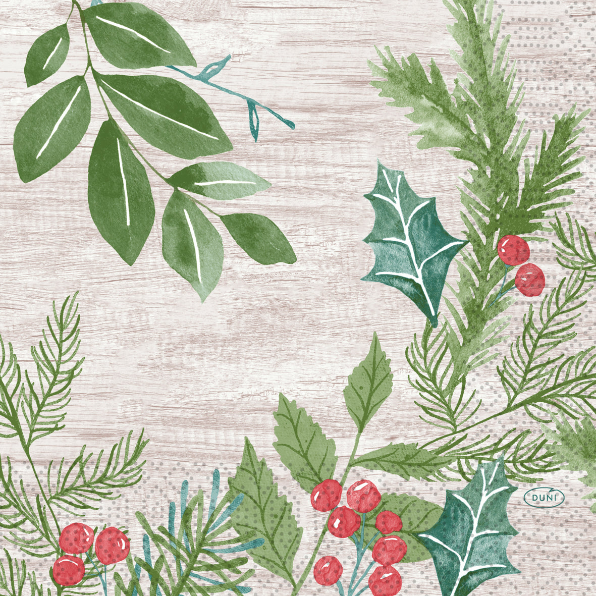 Bio Napkins Winter Greenery (Pack of 20)