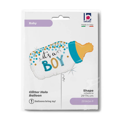Confetti Baby Bottle Boy Balloon