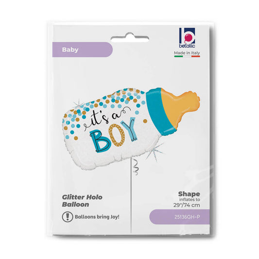 Confetti Baby Bottle Boy Balloon