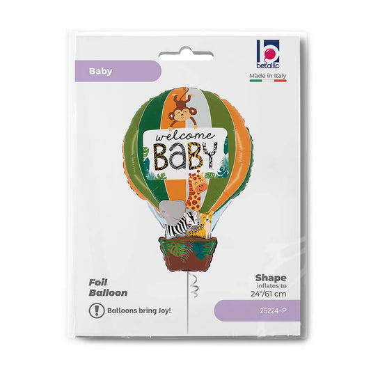 Jungle Animals Welcome Baby Balloon