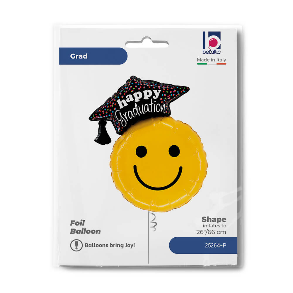 Graduation Smiley Balloon