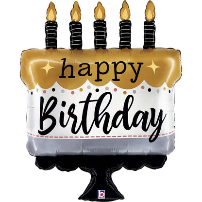 Satin Metallic Birthday Cake (W)