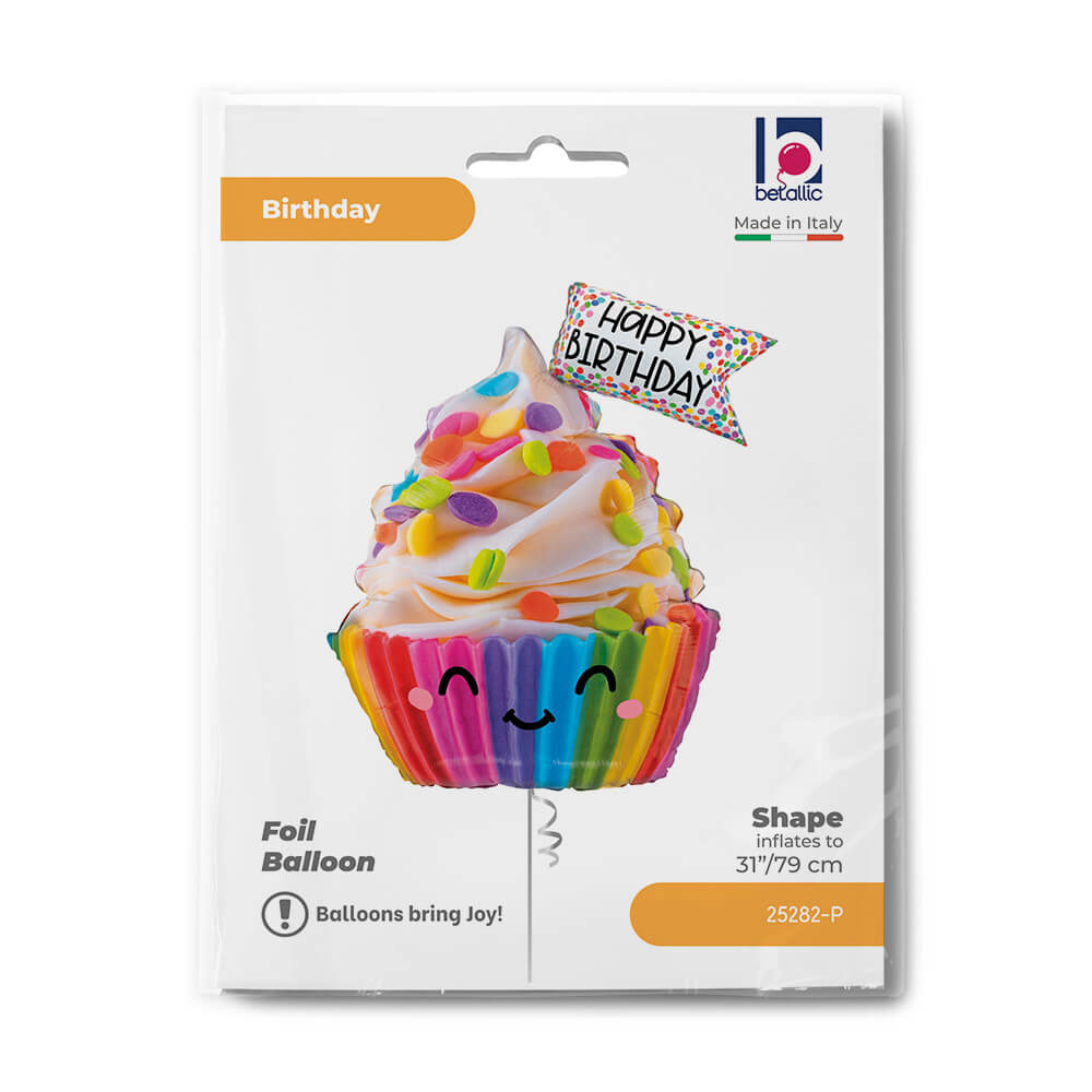 Cute Cupcake Birthday Balloon