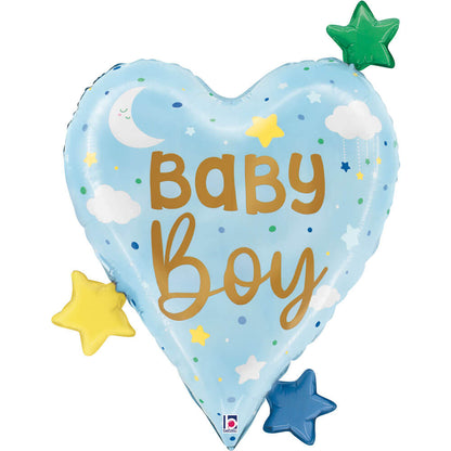 Baby Boy Heart Stars
