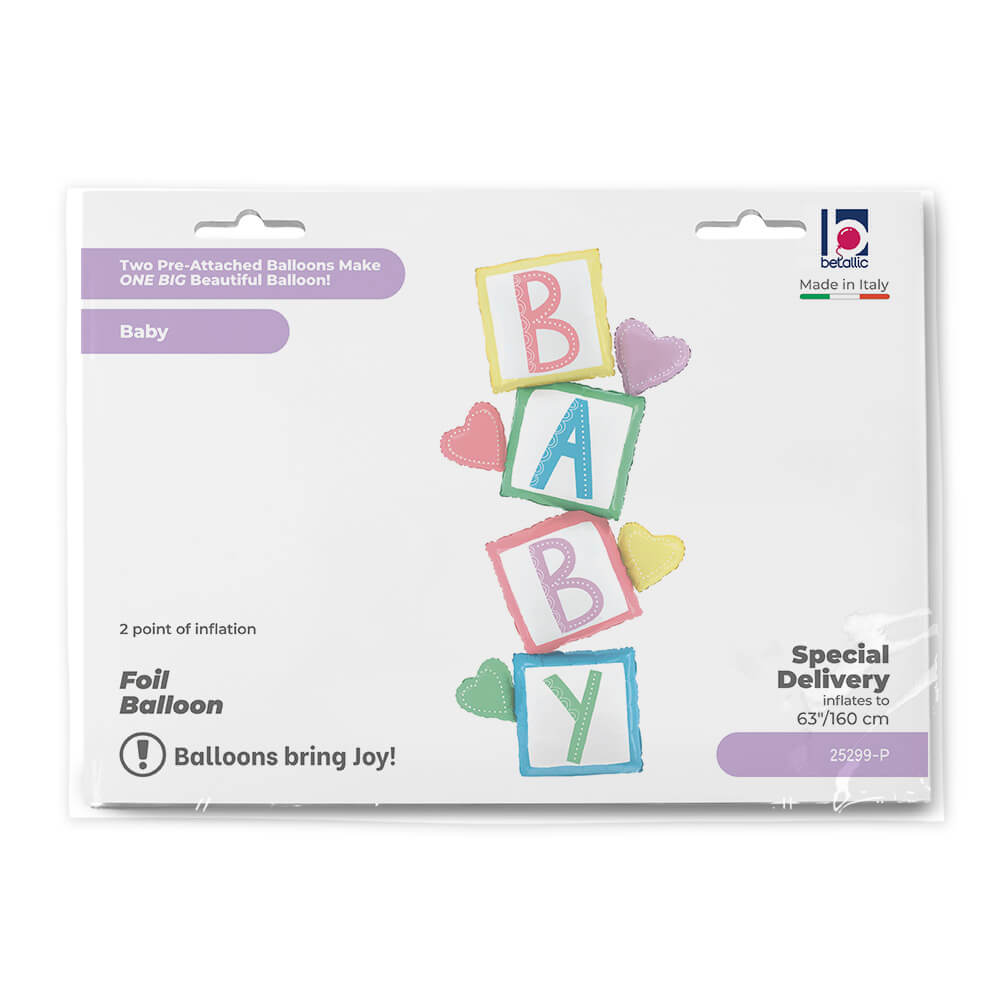 Special Delivery Baby Blocks Balloon