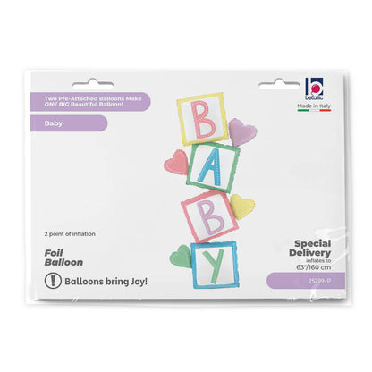 Special Delivery Baby Blocks Balloon