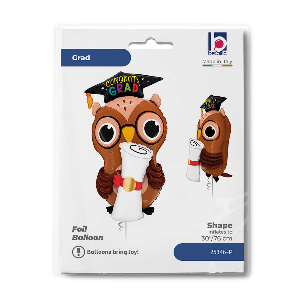 Grad Owl Diploma Balloon
