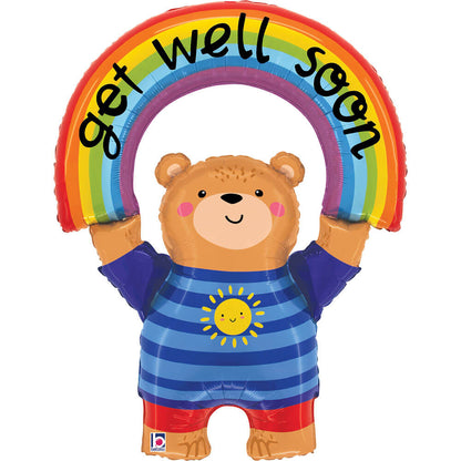 Get Well Rainbow Bear (W)