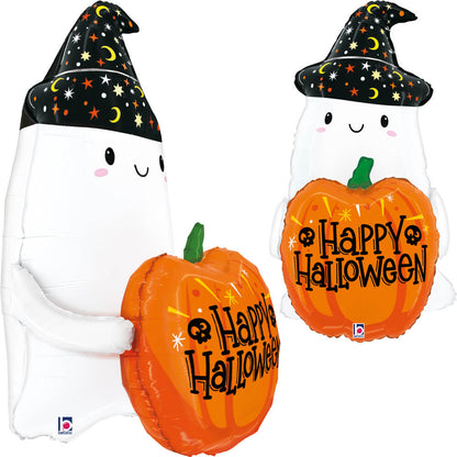 Halloween Pumpkin Ghost (W)