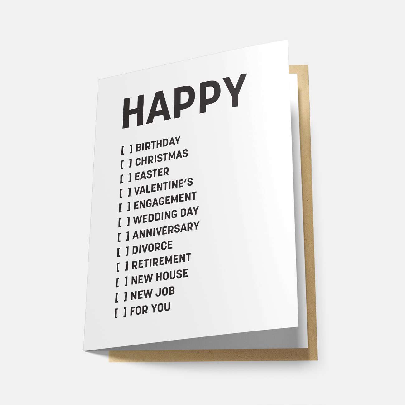 Happy... - Greeting Card