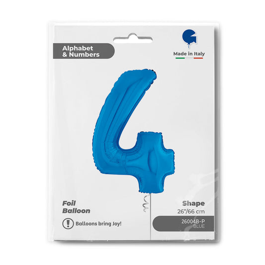 Number 4 Blue 26inc