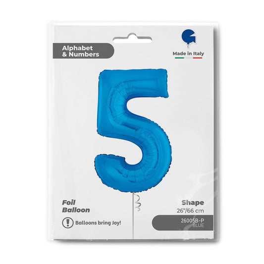 Number 5 Blue 26inc