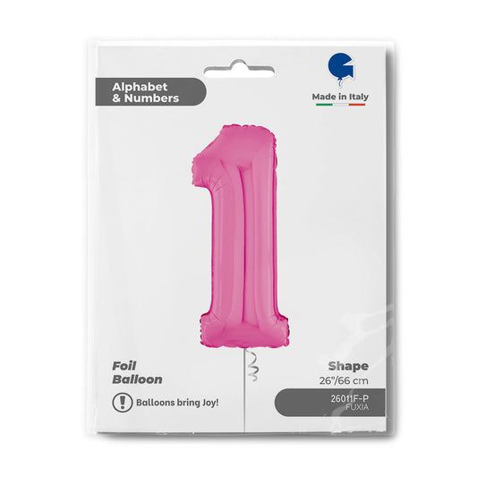 Number 1 Fuxia 26inc