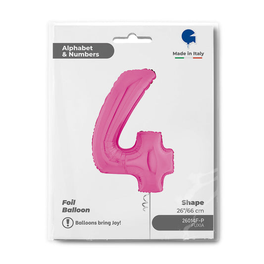 Number 4 Fuxia 26inc