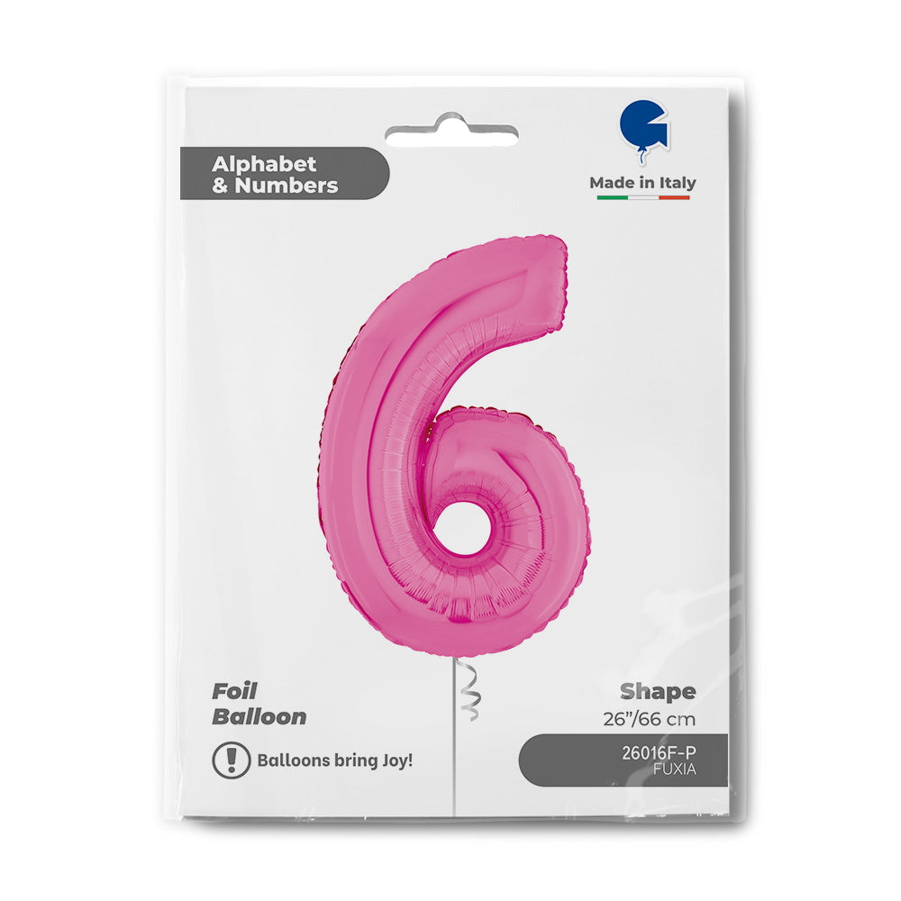Number 6 Fuxia 26inc