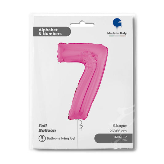 Number 7 Fuxia 26inc