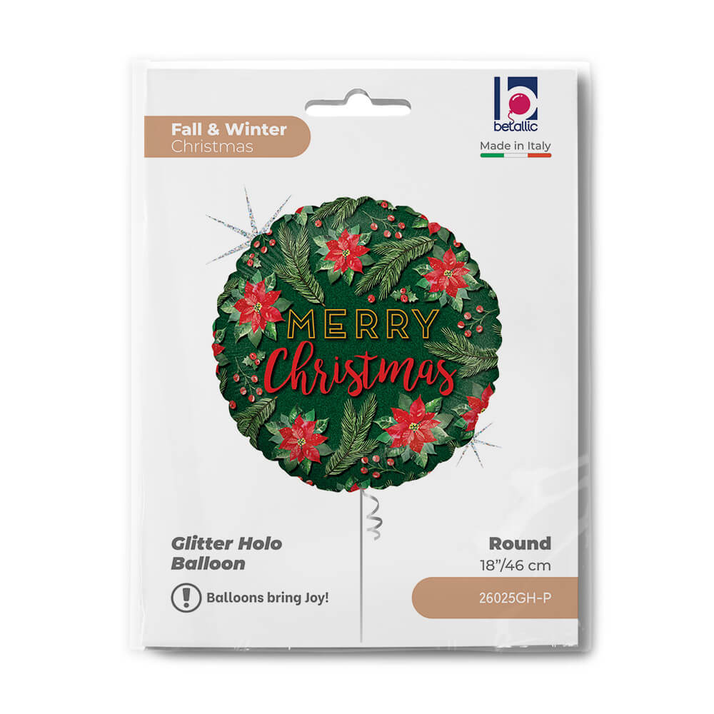 Watercolor Christmas 18" M