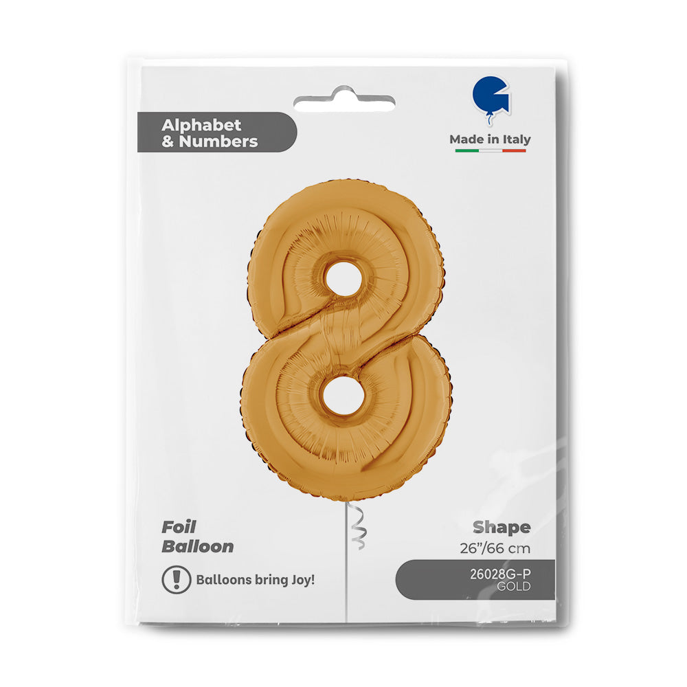 Number 8 Gold 26inc