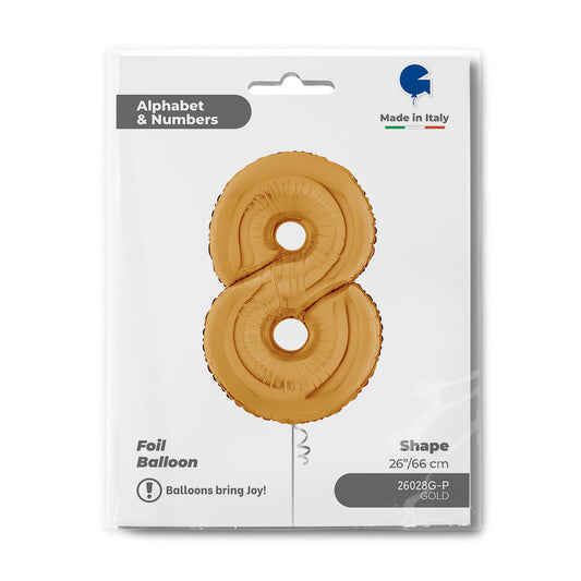 Number 8 Gold 26inc