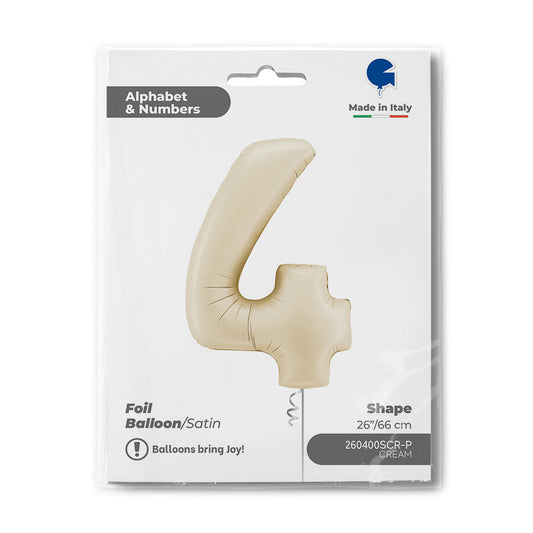 Number 4 Satin Cream 26inc