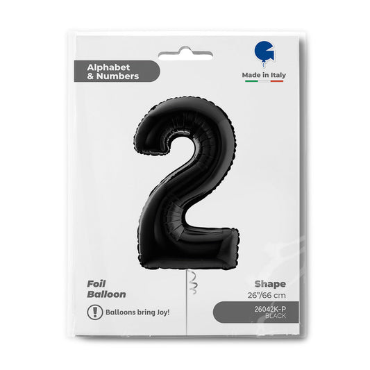 Number 2 Black 26inc
