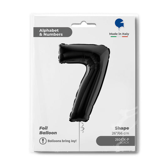 Number 7 Black 26inc