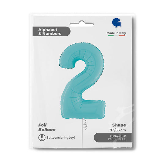 Number 2 Pastel Blue 26inc
