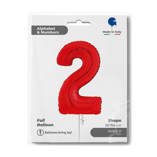 Number 2 Red 26inc