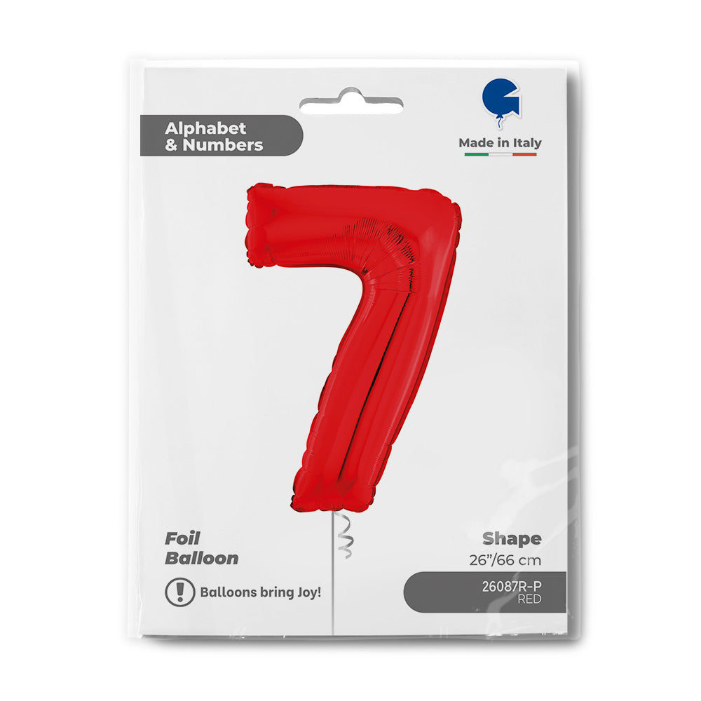 Number 7 Red 26inc