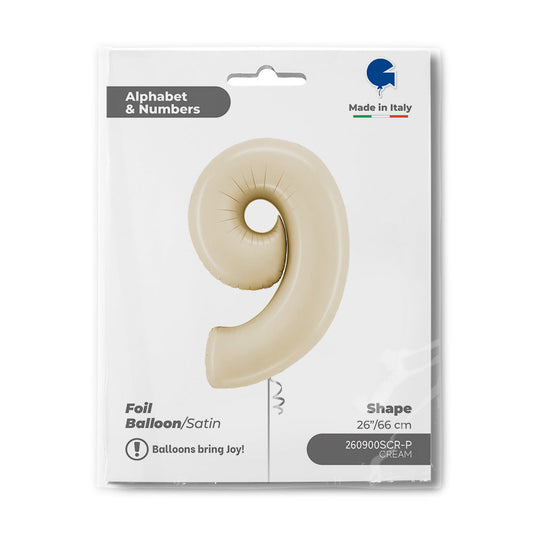 Number 9 Satin Cream 26inc