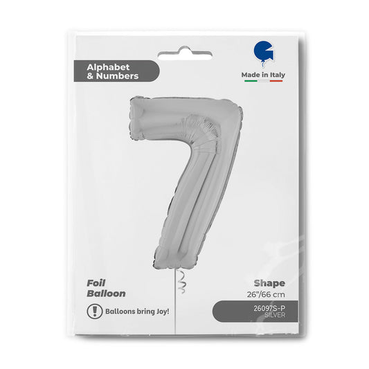 Number 7 Silver 26inc