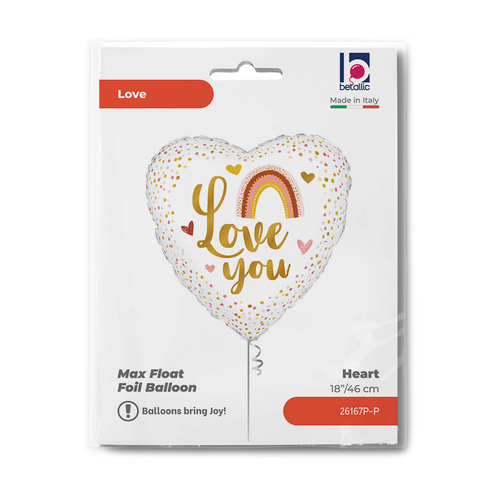 Boho Love You 18" Heart