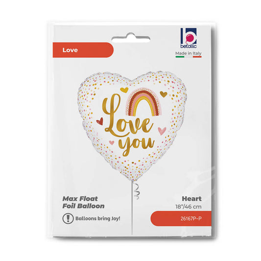 Boho Love You 18" Heart