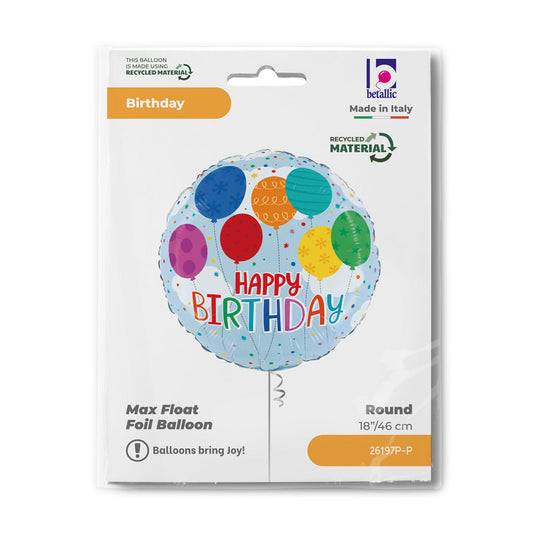 R18 Birthday Colorful Balloon