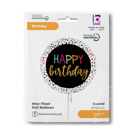 R18 Birthday Colorful Dots