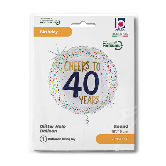 Cheers To 40 Years Single Pack