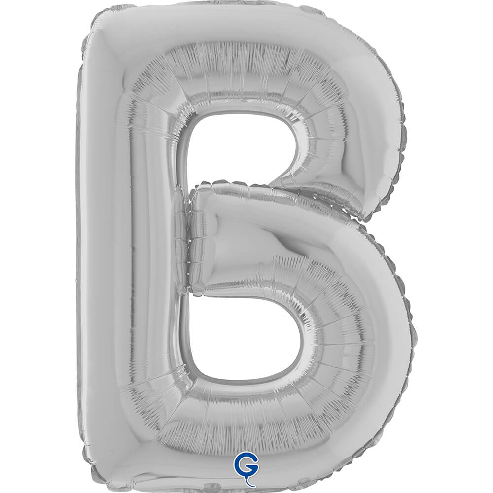 Letter B silver 26" (W)