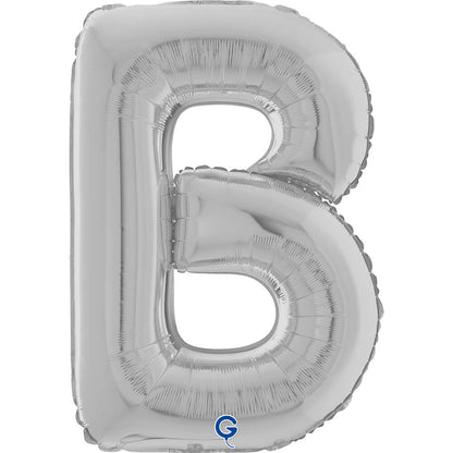 Letter B silver 26" (W)