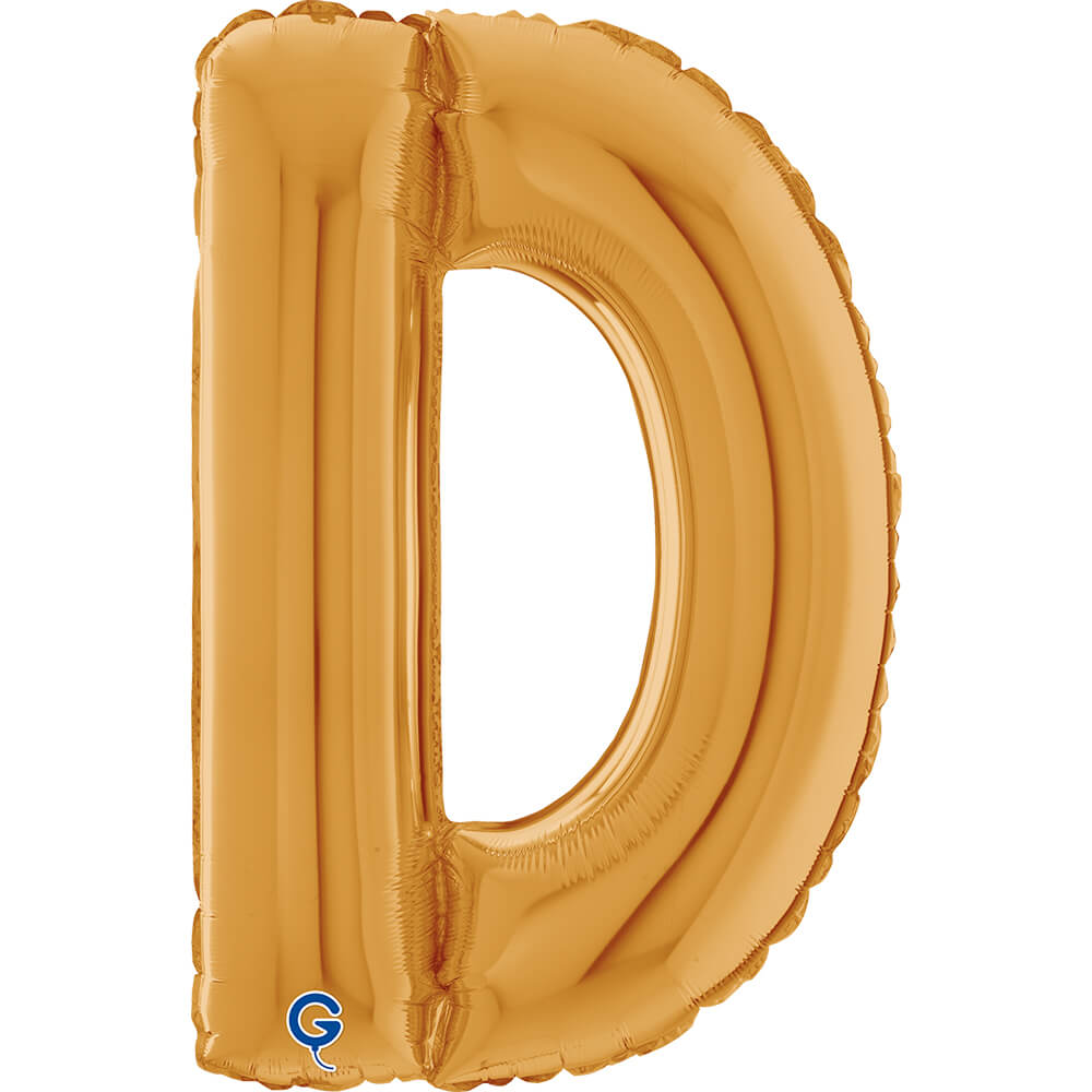 Letter D gold 26" (W)