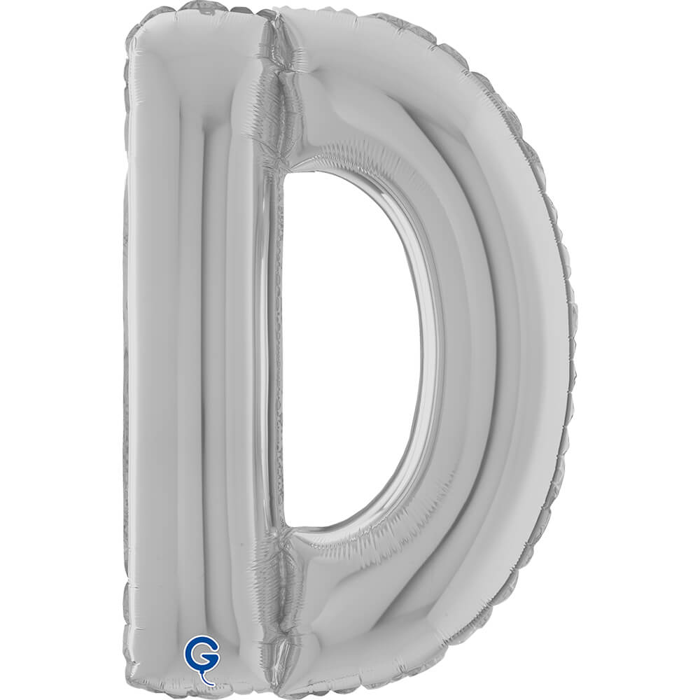 Letter D silver 26" (W)