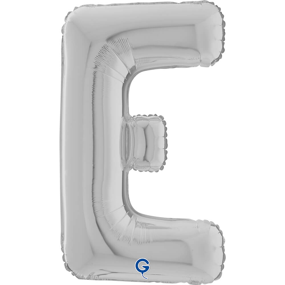 Letter E silver 26" (W)